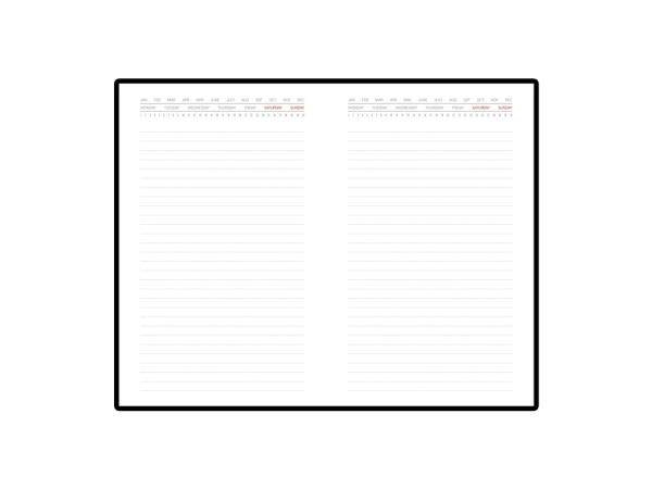 Ежедневник недатированный с индексами А5 «Bergamo», Размер A5, Цвет черный