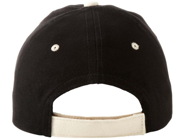 Бейсболка «New Castle», Цвет черный/натуральный