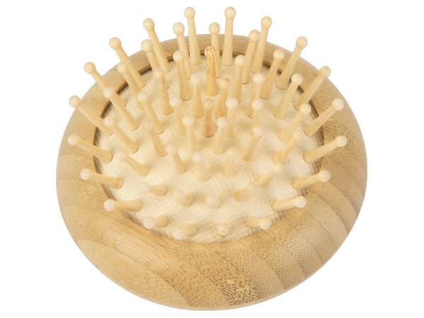 Расческа с зеркалом «Daisy» из бамбука, Цвет натуральный