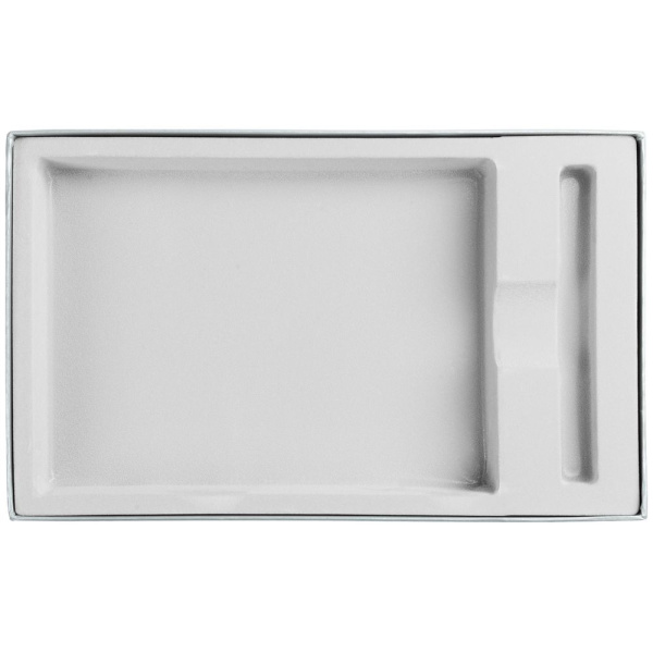 Коробка Horizon с ложементом под ежедневник и ручку, серая, 29,7х18х3,5 см