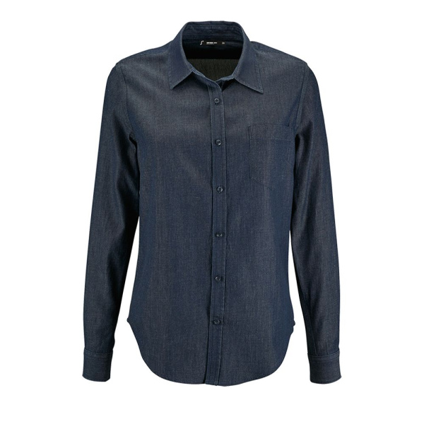 Рубашка женская Barry Women, синяя (деним), XS–XXL