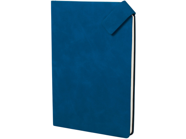 Блокнот А5 с магнитным клапаном в гибкой обложке «Chaplin», Цвет синий