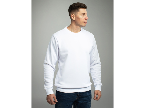 Свитшот для сублимации «Evolution» унисекс, Размер 3XL, Цвет белый