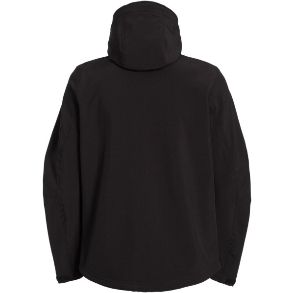 Куртка мужская Hooded Softshell черная, S–2XL
