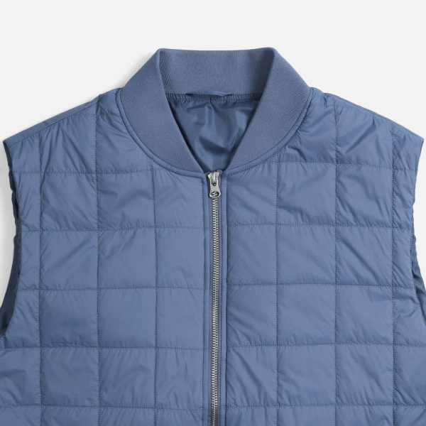 Жилет унисекс Warmbridge, синий (джинс), S–4XL