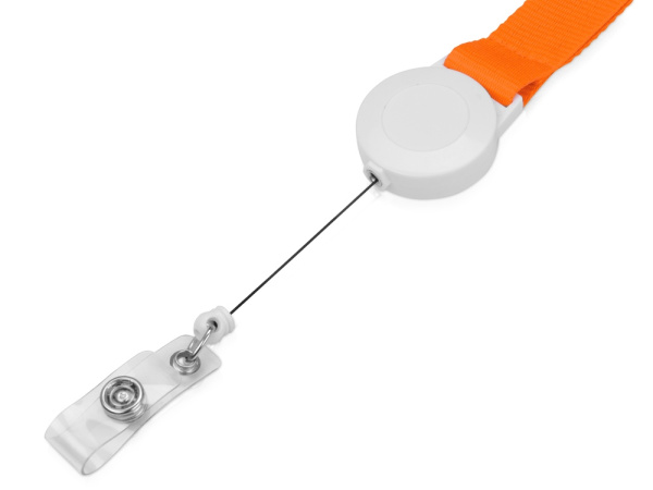 Ланьярд с ретрактором, Цвет оранжевый