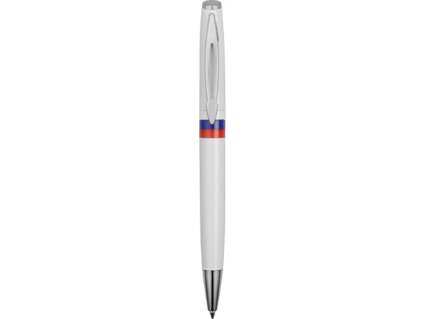 Ручка пластиковая шариковая «Отчизна», Цвет белый/синий/красный