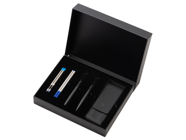 Подарочный набор ручек со сменными стержнями «Dumas», Цвет черный