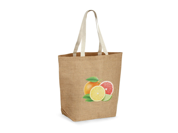 Сумка из джутовой ткани «TIZZY», Цвет натуральный