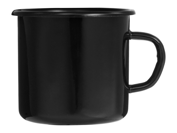 Кружка эмалированная в коробке «Retro», Цвет черный