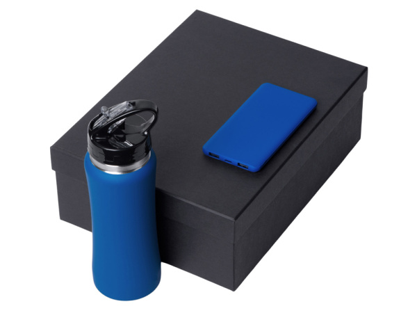 Подарочный набор «COLOR IT» с бутылкой для воды и повербанком, 5000 mAh, Размер 5000 mAh, Цвет синий