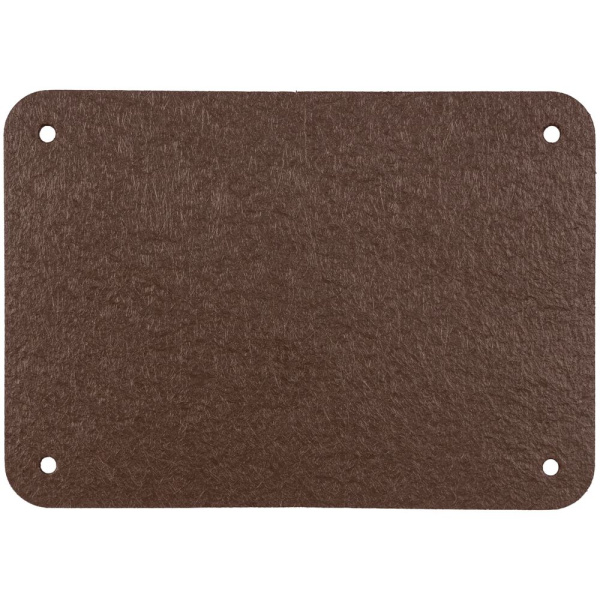 Лейбл Eta Nubuck, XL, темно-коричневый, 5х7 см