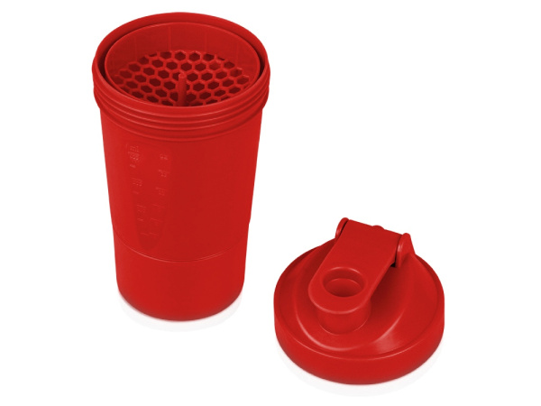 Шейкер для спортивного питания «Level Up», Цвет красный