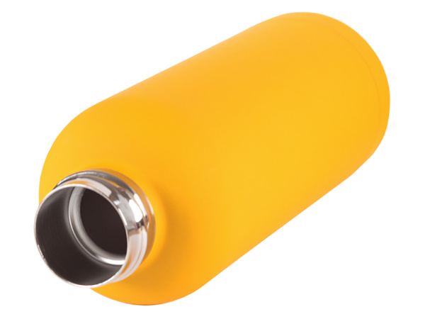 Вакуумная термобутылка ODIN, soft-touch, 550 мл, Цвет жёлтый