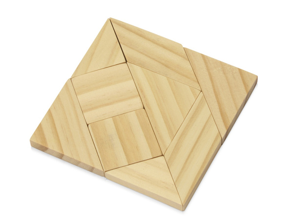 Деревянная головоломка в коробке «Smart», Цвет натуральный