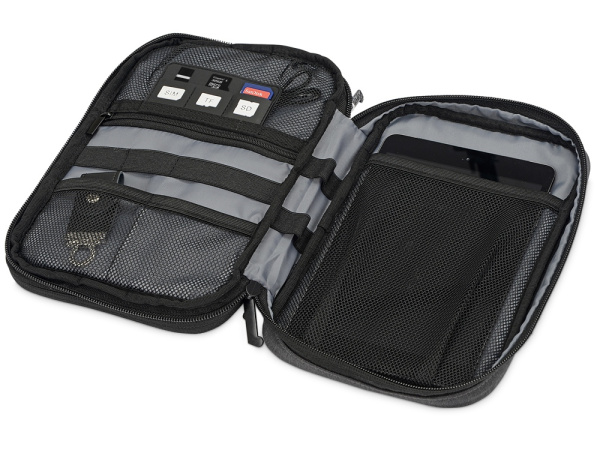 Органайзер для электроники и проводов «District», Цвет темно-серый