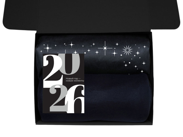 Подарочный набор «Re:Haven» с пледом, увлажнителем и кружкой, Цвет черный