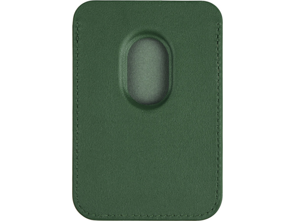 Магнитный картхолдер «Cairo» для iPhone и других смартфонов, Цвет темно-зеленый