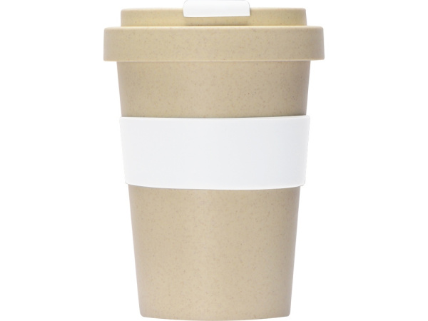 Стакан из пшеничного волокна «Flava», Цвет бежевый/белый