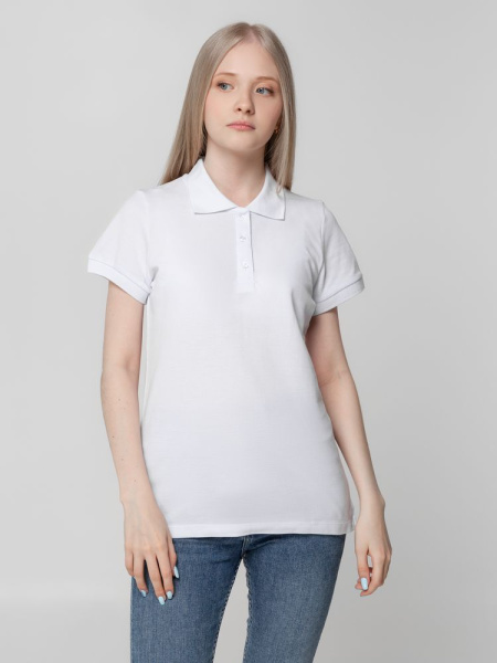Рубашка поло женская Virma Lady, белая, S–3XL