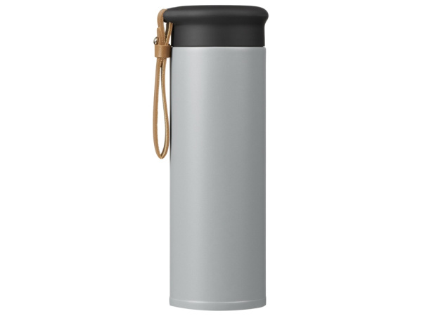 Вакуумный термос «Engage»,тубус, 450 мл, Цвет средне-серый, коричневый