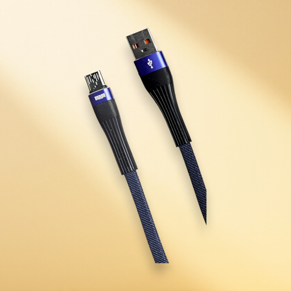 Кабель USB MRM MR30m USB-Micro, длина 1000мм, ток 3.1А, синий / Элегантный дизайн и высокая производительность