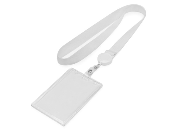 Ланьярд с ретрактором, Цвет белый