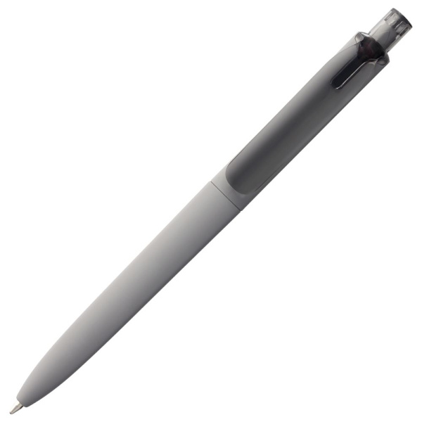 Ручка шариковая Prodir DS8 PRR-T Soft Touch, серая, 14х1,1 см