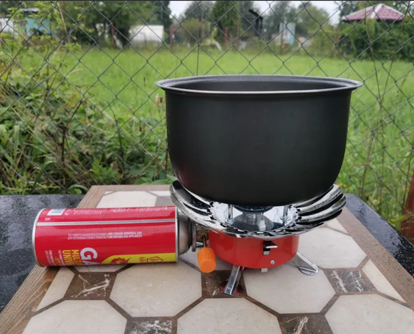 Портативная туристическая ветрозащитная газовая плита горелка Windproof camping stove ZT-203