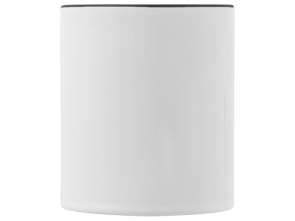 Керамическая кружка со стеклянной ручкой для сублимации «Charm», Цвет белый, черный