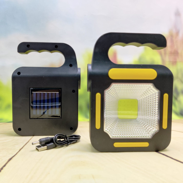 Портативный переносной светодиоидный фонарь-лампа Portable Solar Energy Lamp JY-859 (зарядка от солнечной батареи или USB)