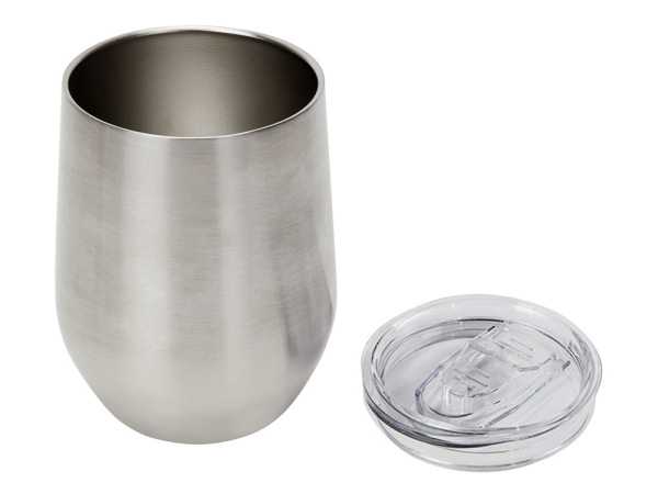 Вакуумная термокружка «Sense», непротекаемая крышка, крафтовая упаковка, Цвет серебристый