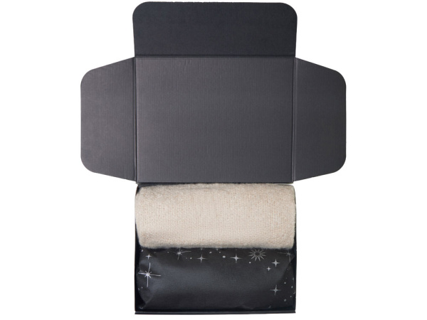 Подарочный набор «Re:Snug» с пледом, увлажнителем и попкорном, Цвет бежевый