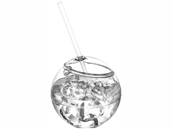 Емкость для питья «Fiesta» с трубочкой, Цвет прозрачный