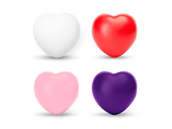 Антистресс BIKU в форме сердца, Цвет белый