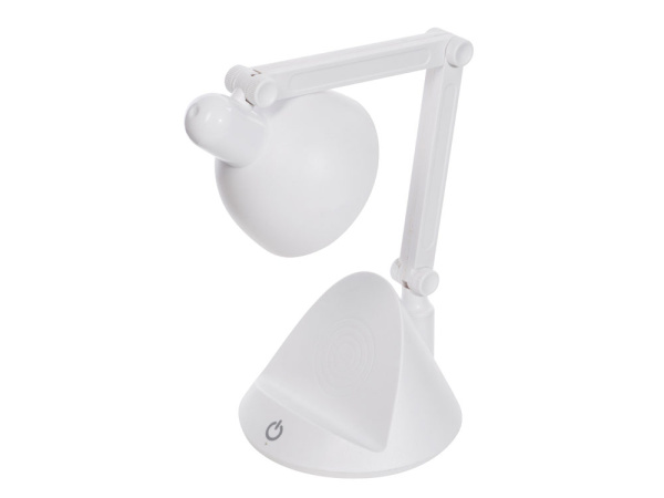 Настольный светильник с функцией беспроводной зарядки «Bendy», Цвет белый