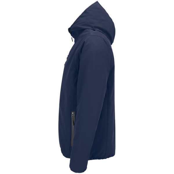 Куртка софтшелл с капюшоном мужская Falcon Men, синяя, S–4XL