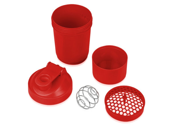 Шейкер для спортивного питания «Level Up», Цвет красный