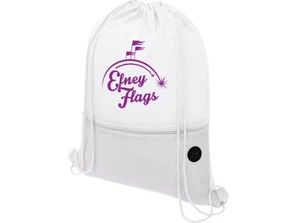 Рюкзак «Ole» с сетчатым карманом, Цвет белый