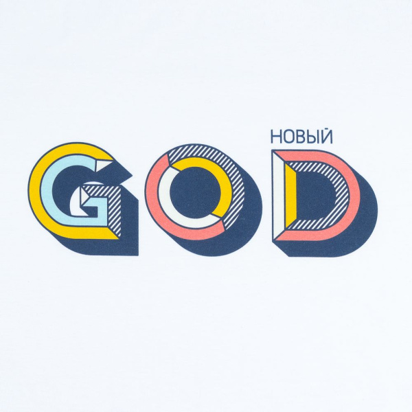 Футболка женская «Новый GOD», белая, S–XL