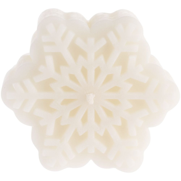 Свеча Snowlight 1, белая, 6 см, 5,7х5,7х2,5 см