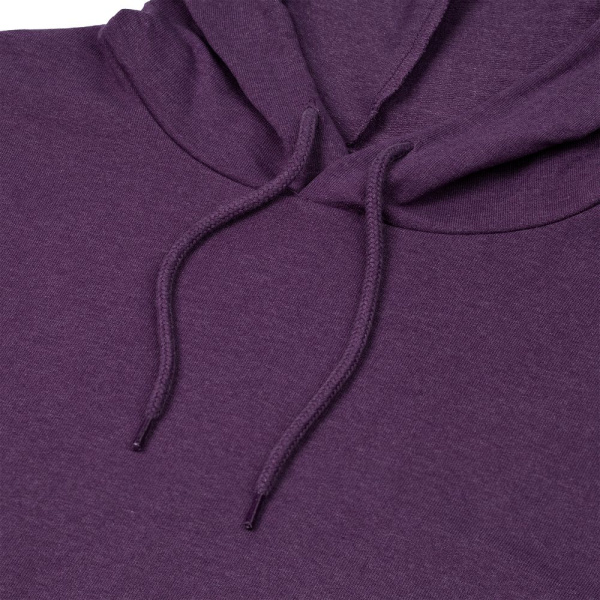Толстовка с капюшоном унисекс Hoodie, фиолетовый меланж, XS–3XL