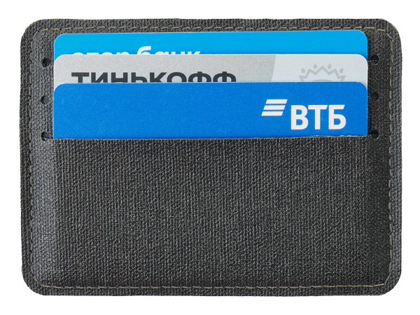 Подарочный набор «Consul»: обложка для паспорта и картхолдер, Цвет серый