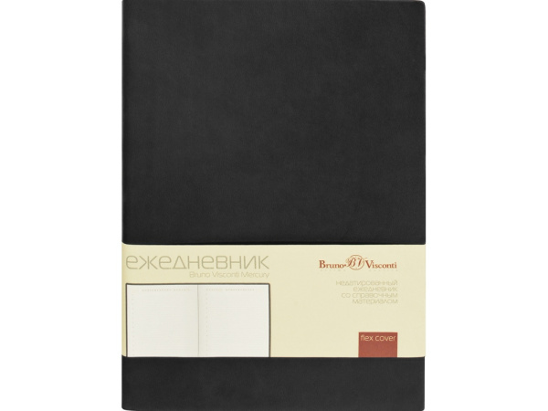 Ежедневник недатированный А5 «Mercury», Цвет черный