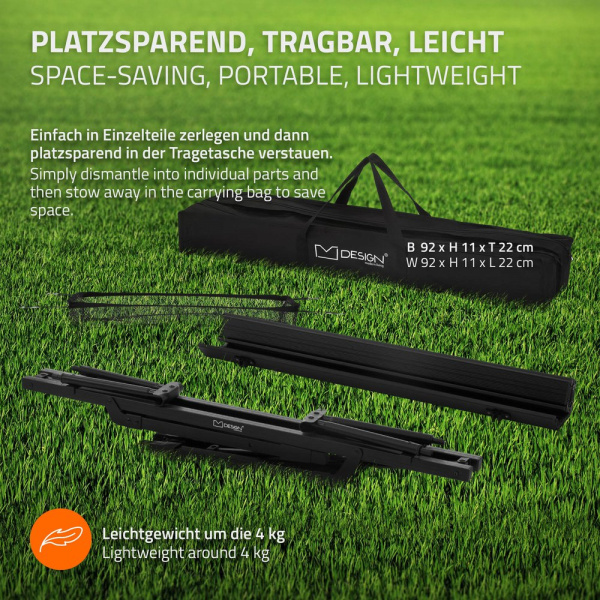 Складной туристический алюминиевый стол, черный