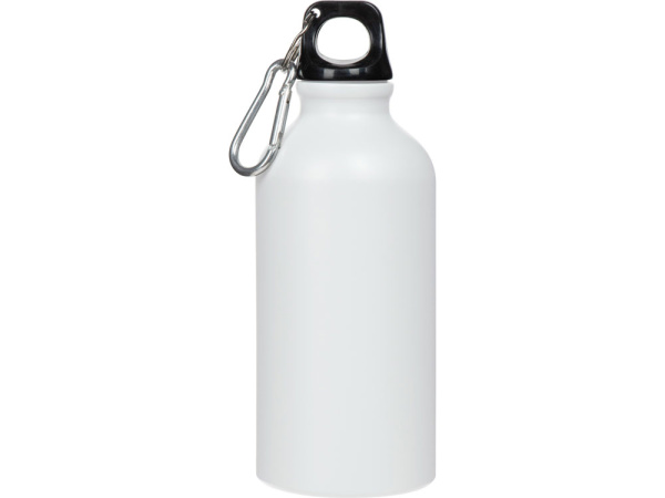 Бутылка «Hip S» с карабином, 400 мл, матовая, Цвет белый
