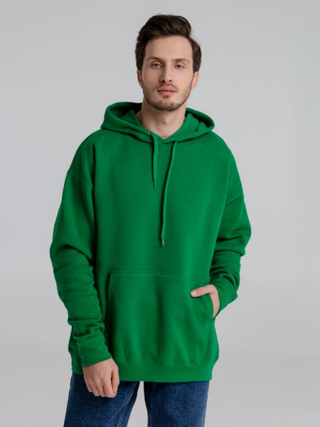 Толстовка с капюшоном Slam 320, ярко-зеленая, XS–XXL