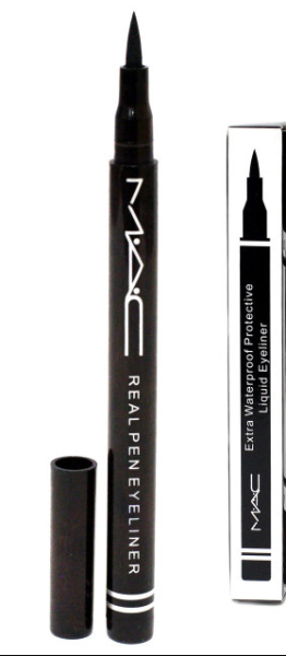 Черная подводка - фломастер MAC New Waterproof Protective Liquid Eyeliner, 2g Черный