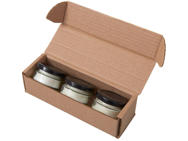 Набор свечей в баночках «The Comfort Keeper», Цвет белый