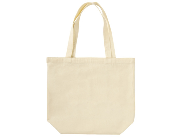 Сумка «Levy» хлопковая с широким дном, 240 г/м2, Цвет натуральный